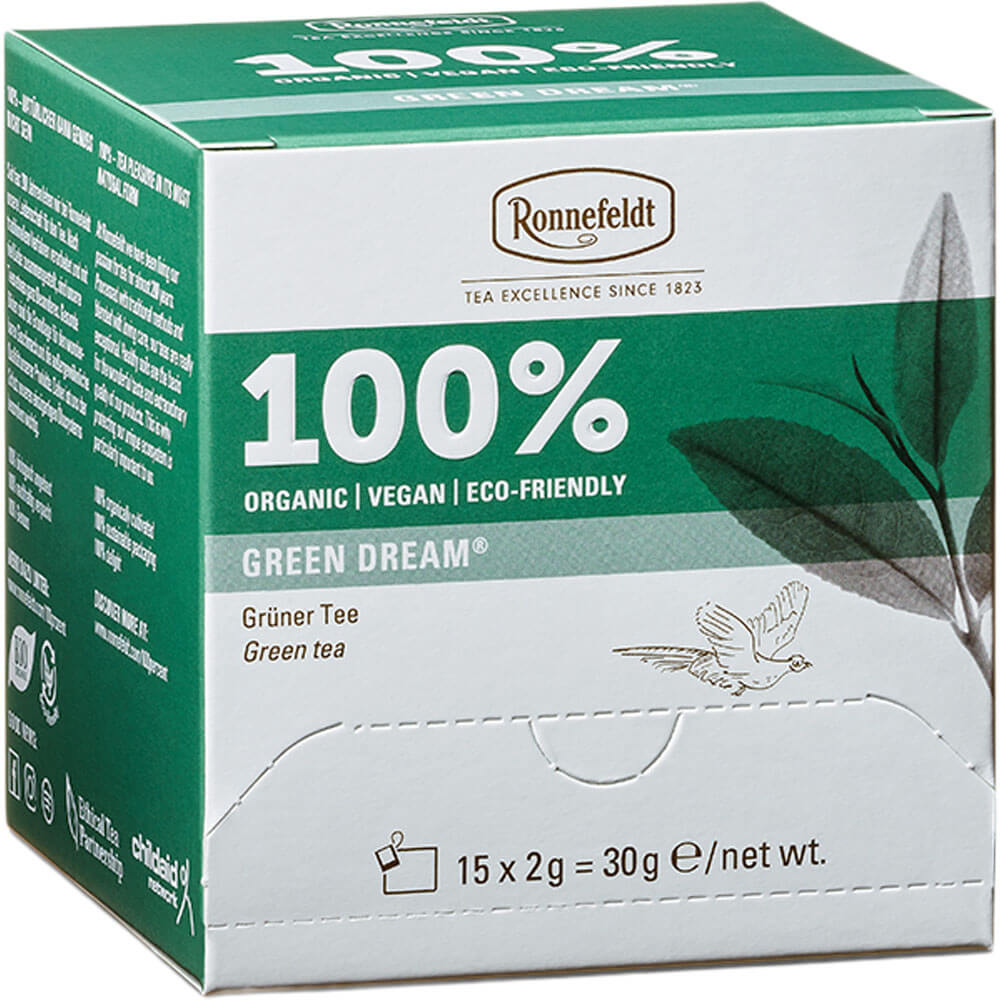 Ronnefeldt Premium Teebeutel Green Dream bio Packung